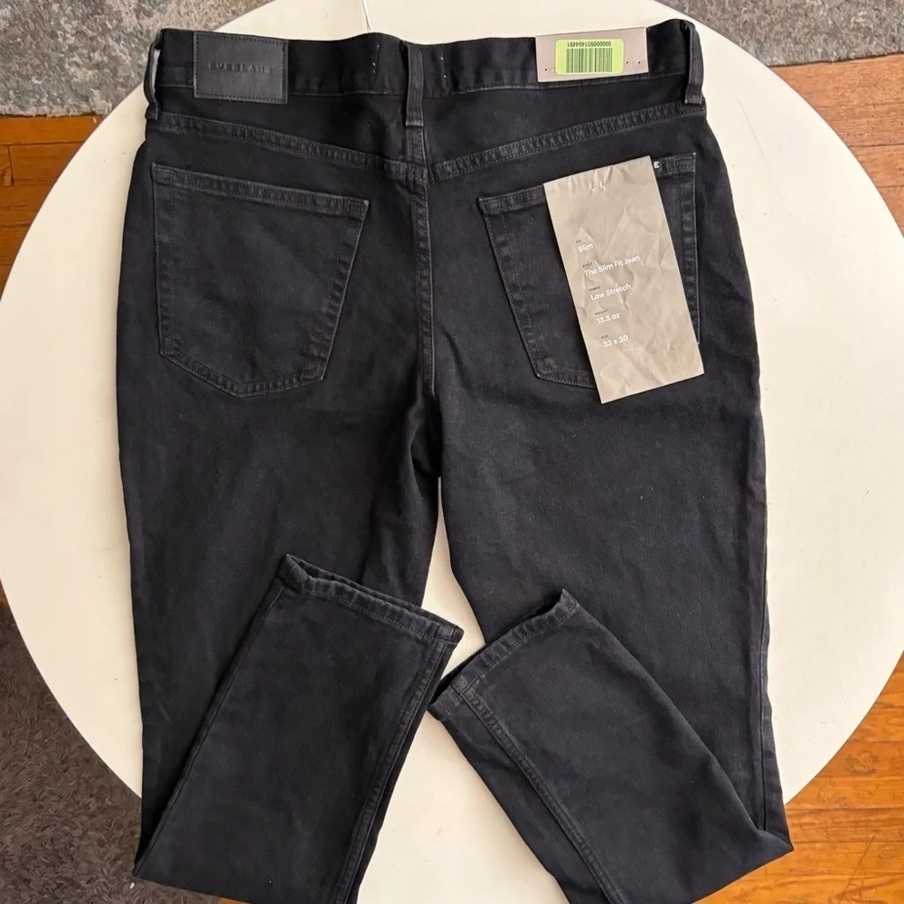 Everlane Men’s Slim Fit Jean Black 33x30 New